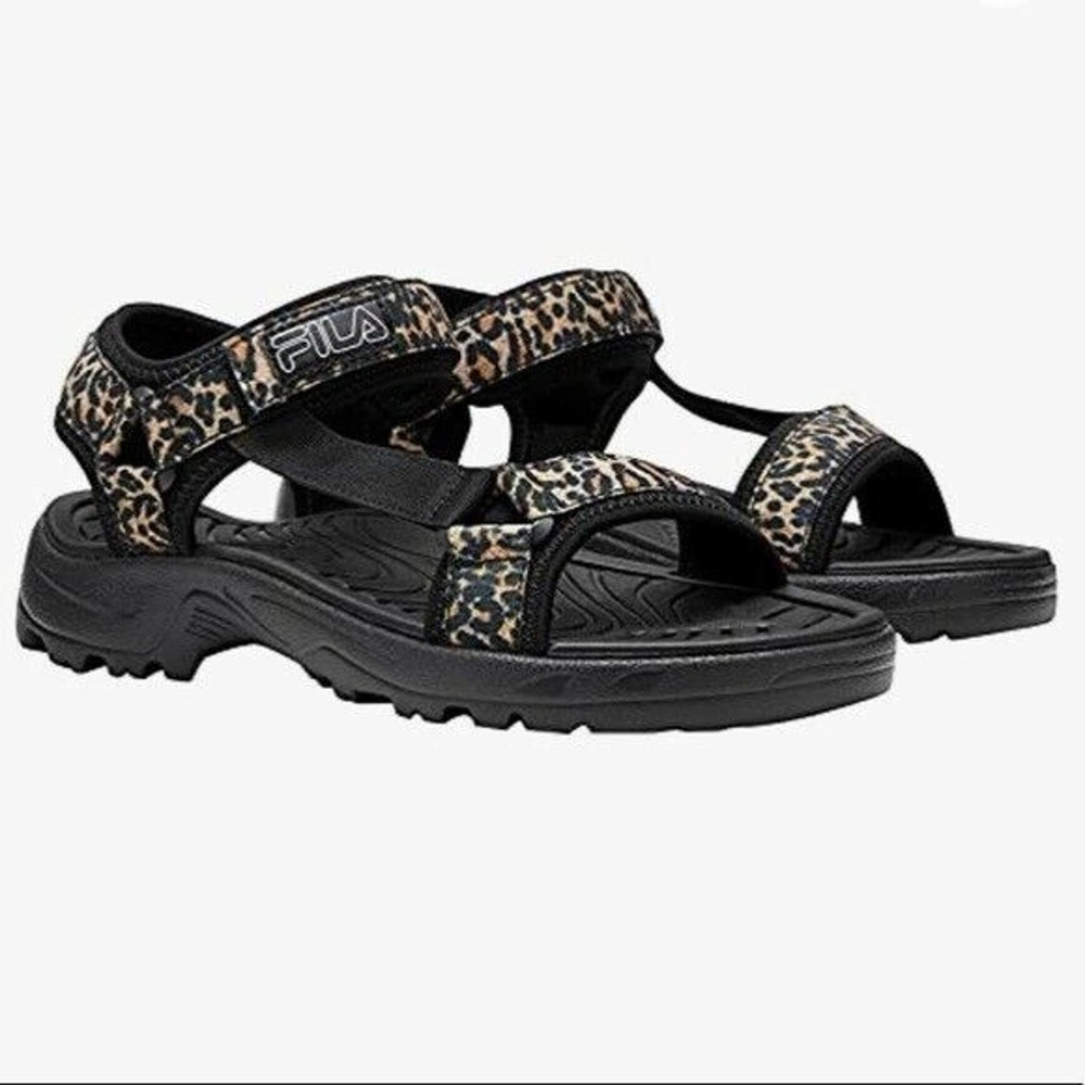 COPY - Fila Women's Andros Adjustable Strap Sandal, Leopard Print 11